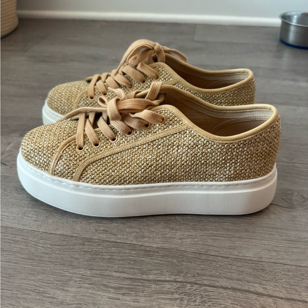 Steve Madden Beamer Rafia Platform Sneakers